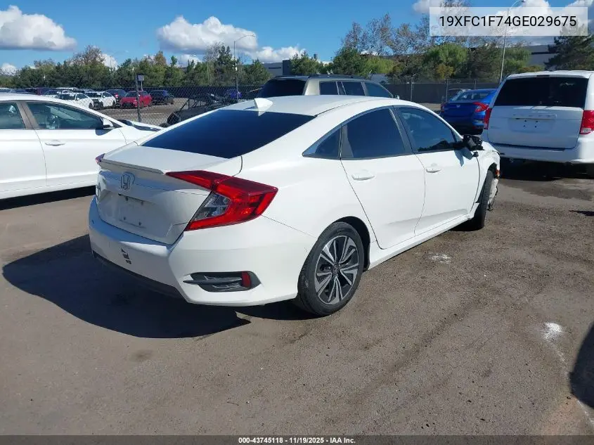 19XFC1F74GE029675 2016 Honda Civic Ex-L
