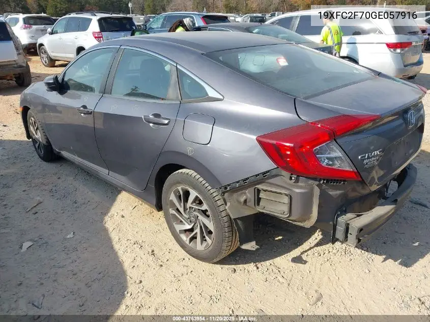 19XFC2F70GE057916 2016 Honda Civic Ex