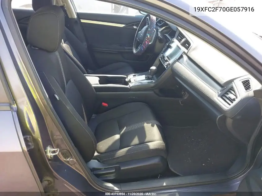 19XFC2F70GE057916 2016 Honda Civic Ex
