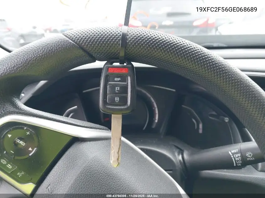 19XFC2F56GE068689 2016 Honda Civic Lx