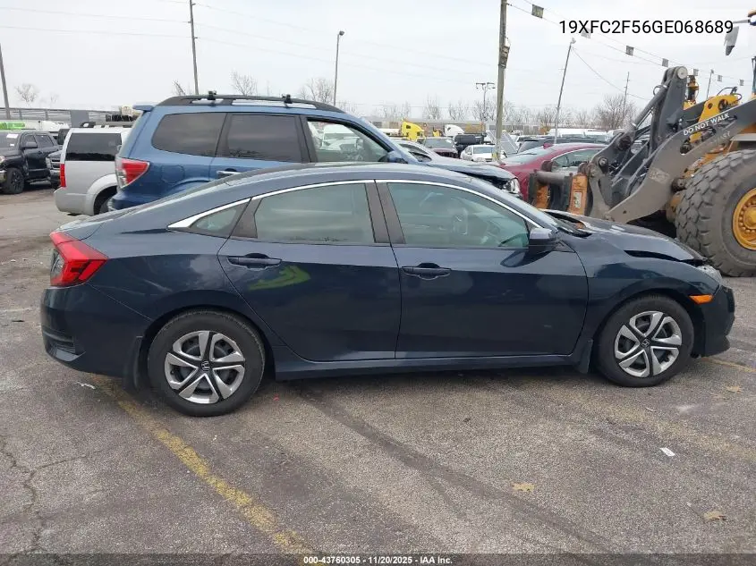 19XFC2F56GE068689 2016 Honda Civic Lx
