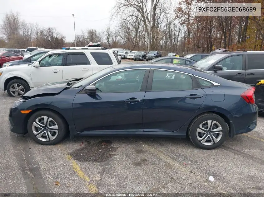 19XFC2F56GE068689 2016 Honda Civic Lx