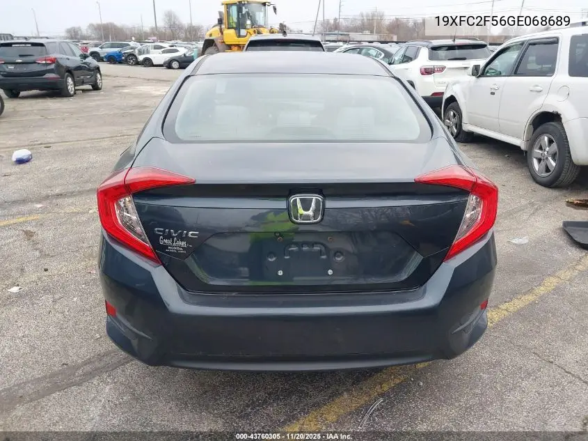 19XFC2F56GE068689 2016 Honda Civic Lx