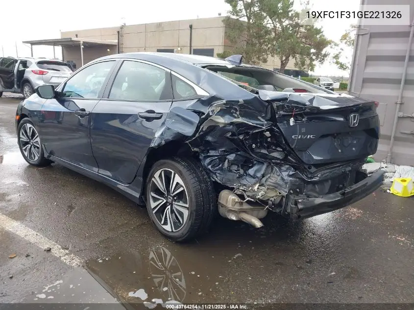19XFC1F31GE221326 2016 Honda Civic Ex-T