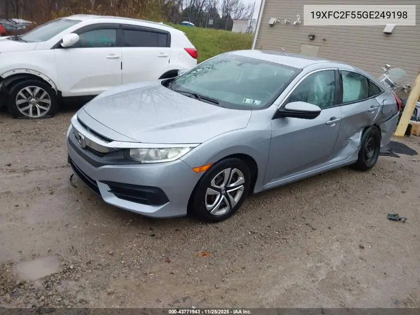 19XFC2F55GE249198 2016 Honda Civic Lx
