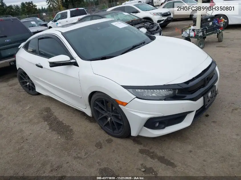 2HGFC3B99GH350801 2016 Honda Civic Touring