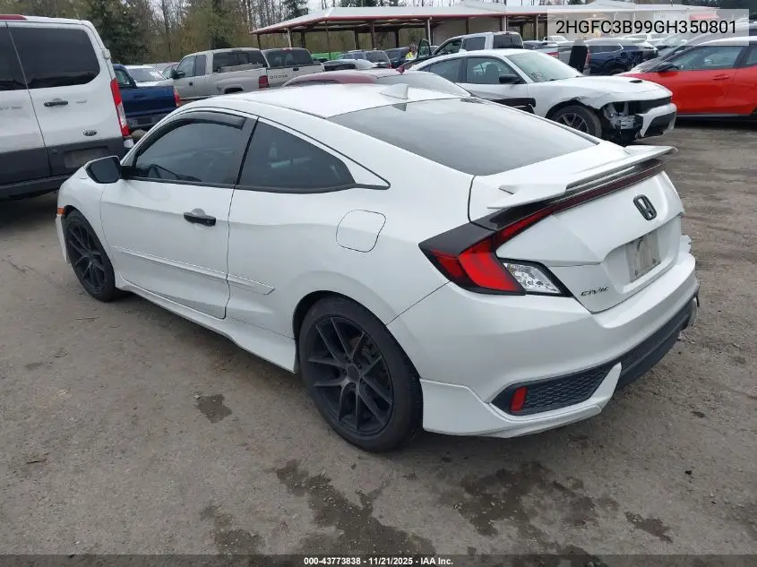 2HGFC3B99GH350801 2016 Honda Civic Touring