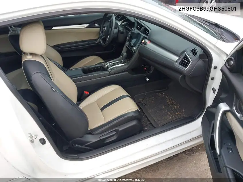 2HGFC3B99GH350801 2016 Honda Civic Touring