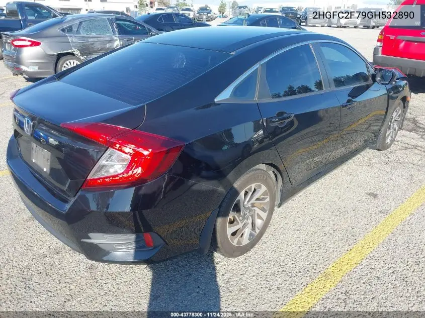 2HGFC2F79GH532890 2016 Honda Civic Ex