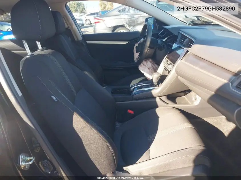 2HGFC2F79GH532890 2016 Honda Civic Ex