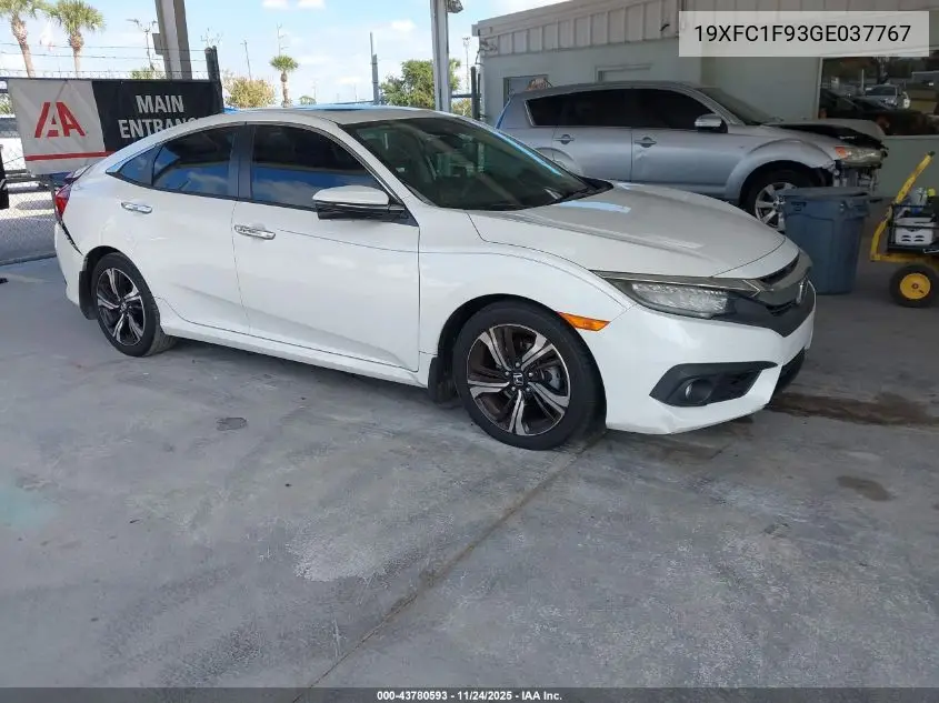 19XFC1F93GE037767 2016 Honda Civic Touring