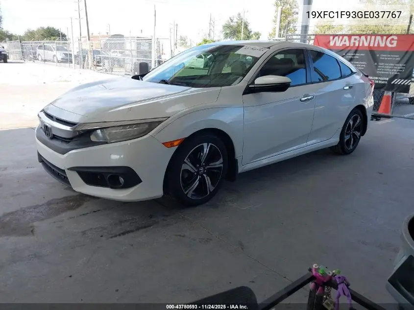 19XFC1F93GE037767 2016 Honda Civic Touring