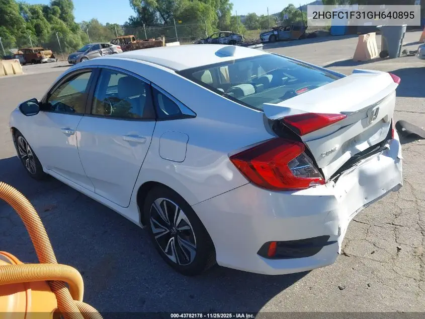 2HGFC1F31GH640895 2016 Honda Civic Ex-T