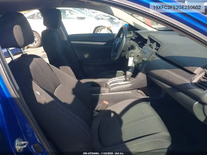 19XFC2F52GE250602 2016 Honda Civic Lx