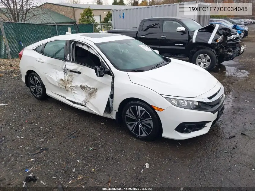 19XFC1F77GE034045 2016 Honda Civic Ex-L