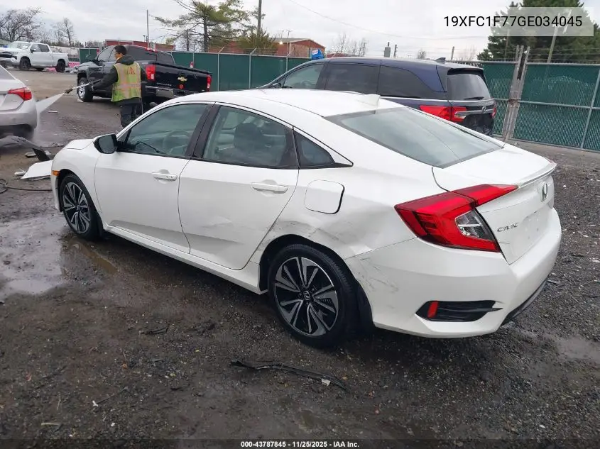 19XFC1F77GE034045 2016 Honda Civic Ex-L