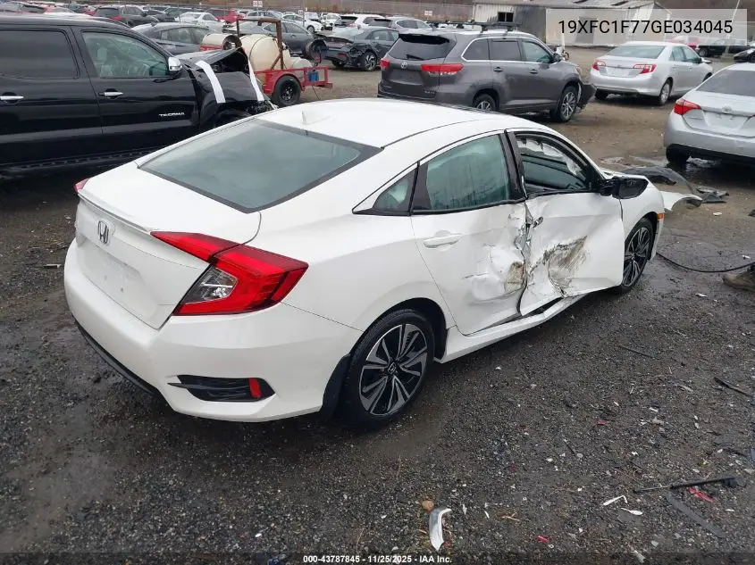 19XFC1F77GE034045 2016 Honda Civic Ex-L