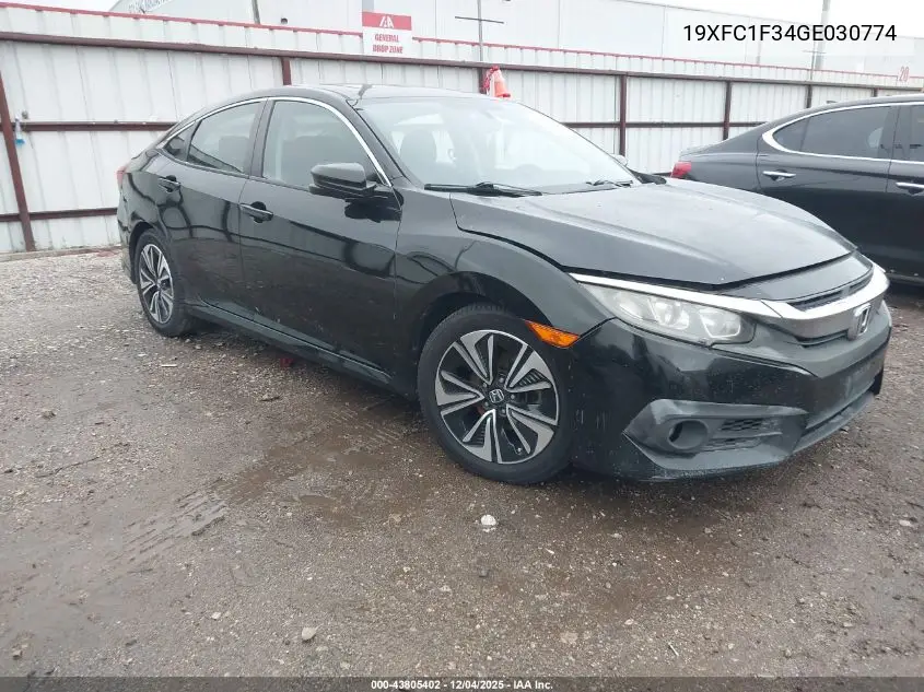 19XFC1F34GE030774 2016 Honda Civic Ex-T