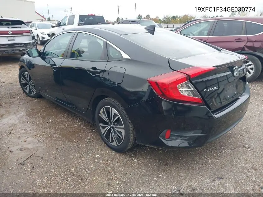 19XFC1F34GE030774 2016 Honda Civic Ex-T