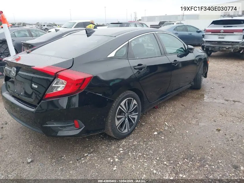 19XFC1F34GE030774 2016 Honda Civic Ex-T