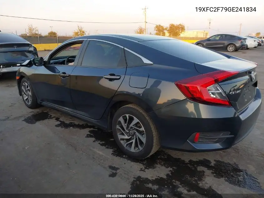 19XFC2F79GE241834 2016 Honda Civic Ex
