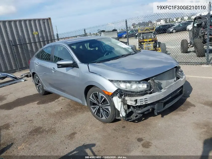 19XFC1F30GE210110 2016 Honda Civic Ex-T