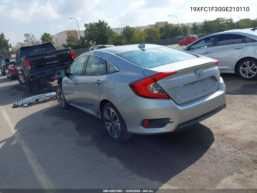 19XFC1F30GE210110 2016 Honda Civic Ex-T