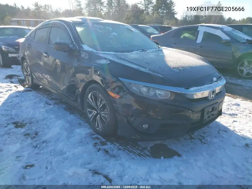 19XFC1F77GE205666 2016 Honda Civic Ex-L