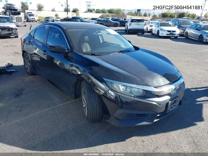 2HGFC2F50GH541881 2016 Honda Civic Lx