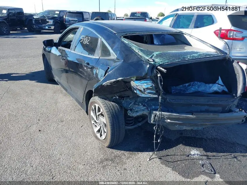 2HGFC2F50GH541881 2016 Honda Civic Lx