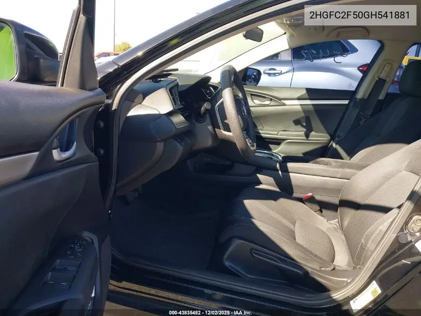 2HGFC2F50GH541881 2016 Honda Civic Lx