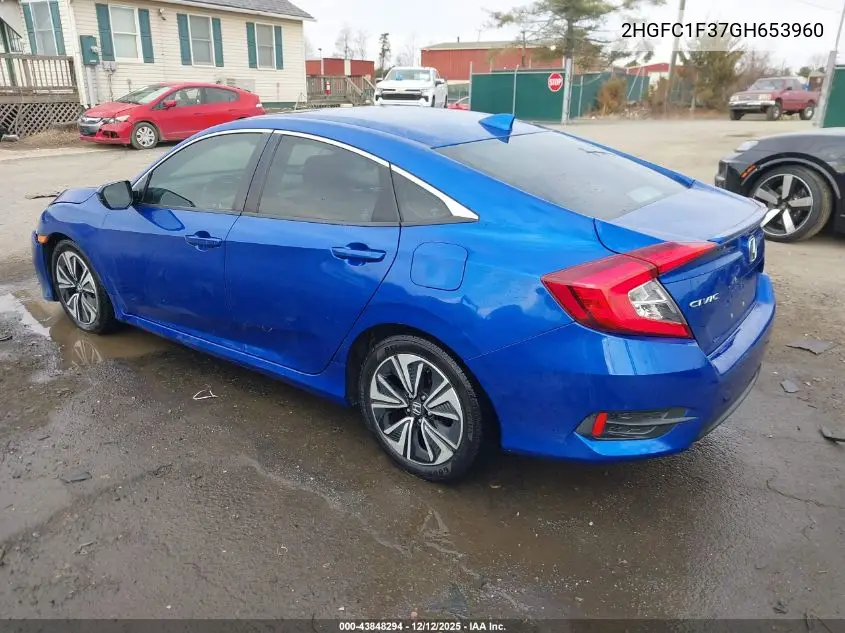 2HGFC1F37GH653960 2016 Honda Civic Ex-T