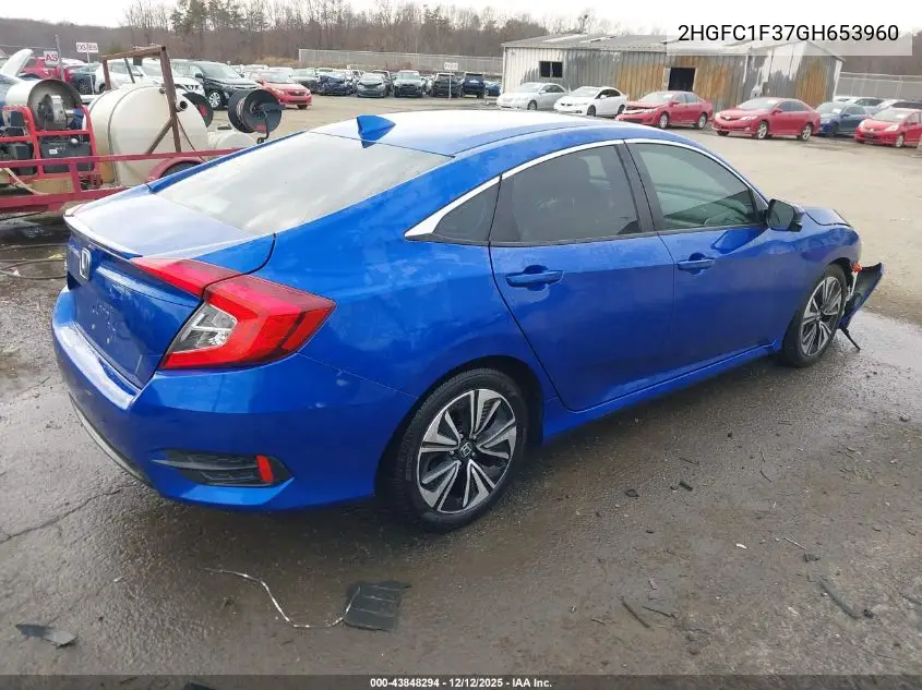 2HGFC1F37GH653960 2016 Honda Civic Ex-T