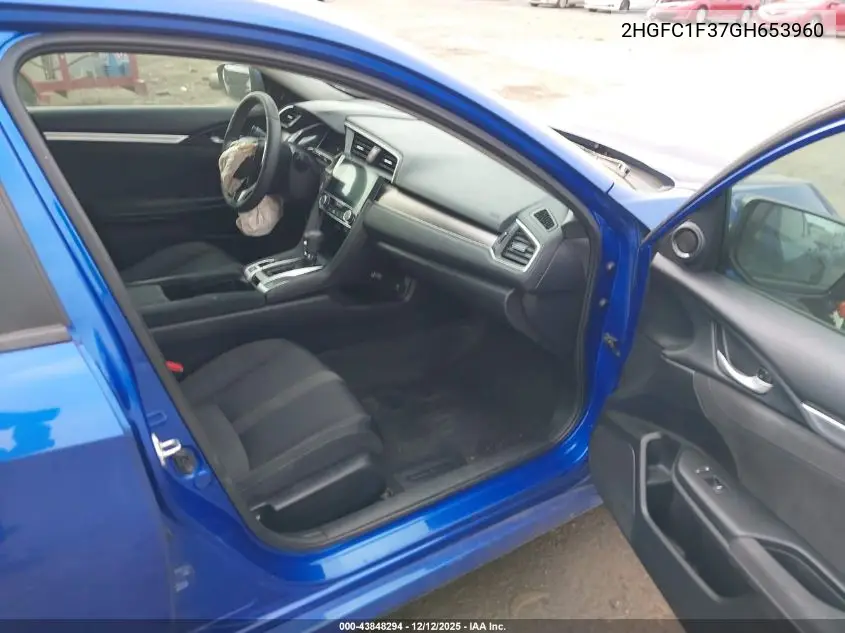2HGFC1F37GH653960 2016 Honda Civic Ex-T