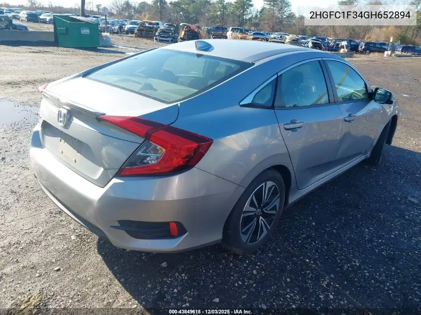 2HGFC1F34GH652894 2016 Honda Civic Ex-T