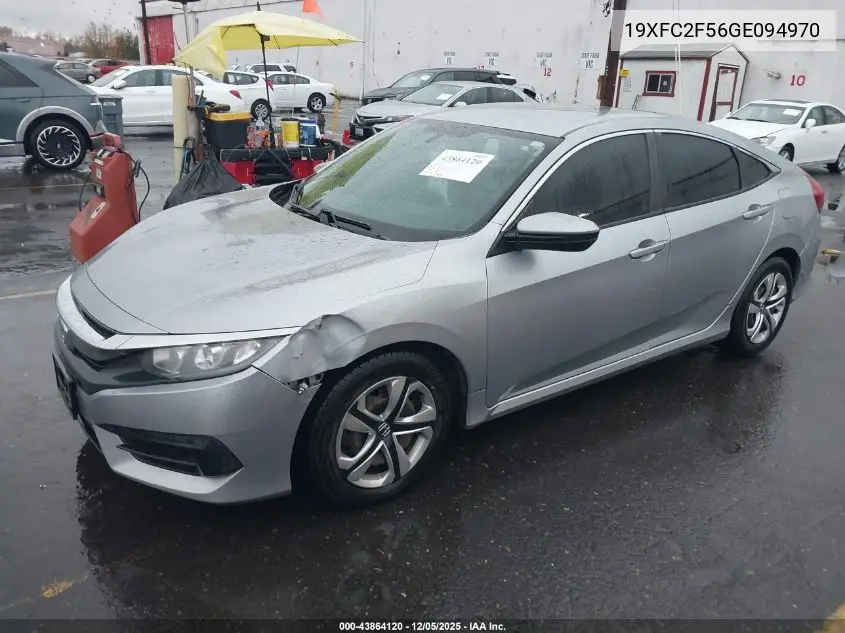 19XFC2F56GE094970 2016 Honda Civic Lx