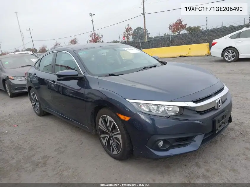 19XFC1F71GE206490 2016 Honda Civic Ex-L
