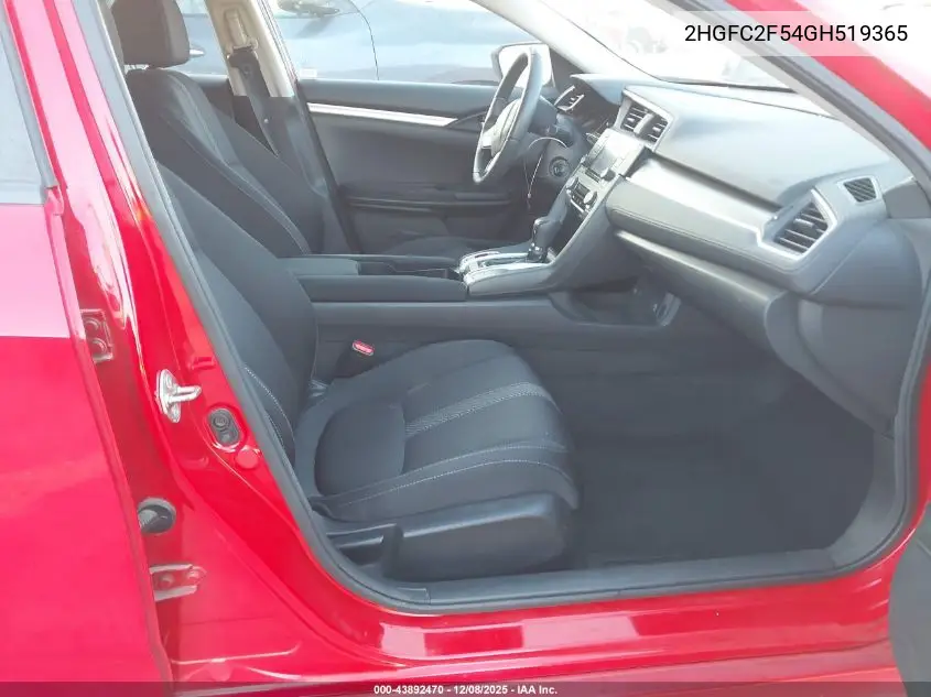 2HGFC2F54GH519365 2016 Honda Civic Lx