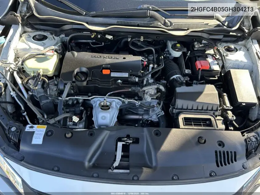2HGFC4B05GH304213 2016 Honda Civic Lx-P