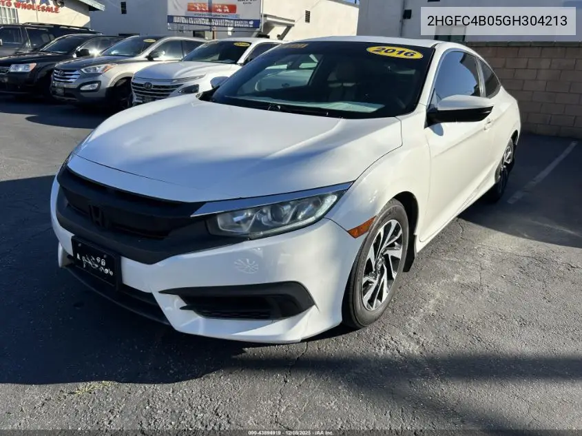 2HGFC4B05GH304213 2016 Honda Civic Lx-P