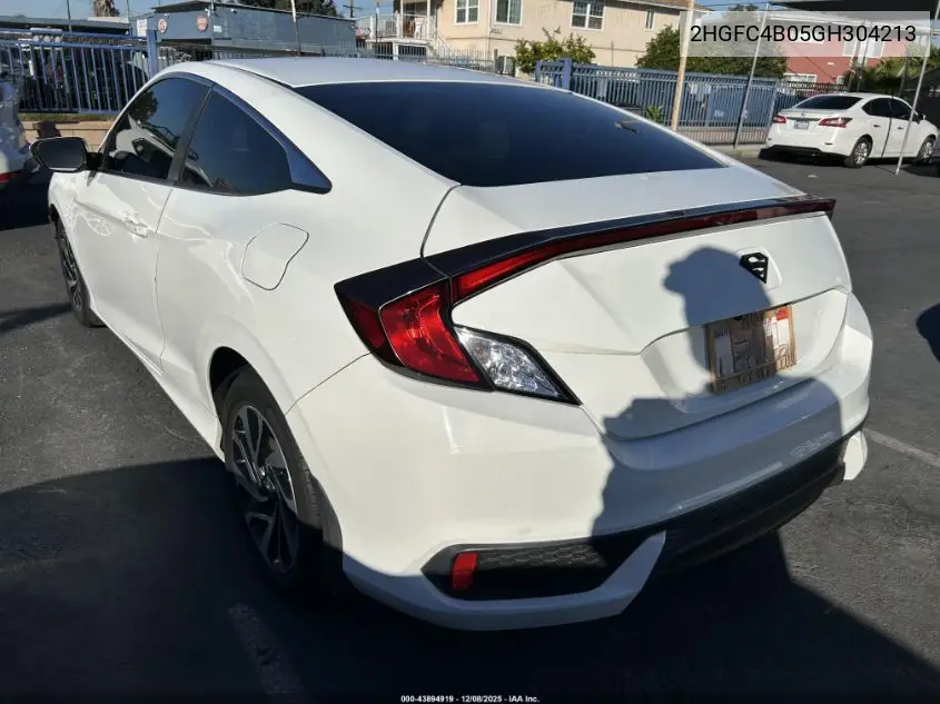 2HGFC4B05GH304213 2016 Honda Civic Lx-P