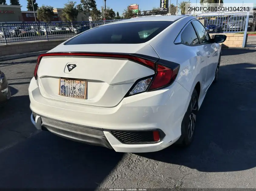 2HGFC4B05GH304213 2016 Honda Civic Lx-P