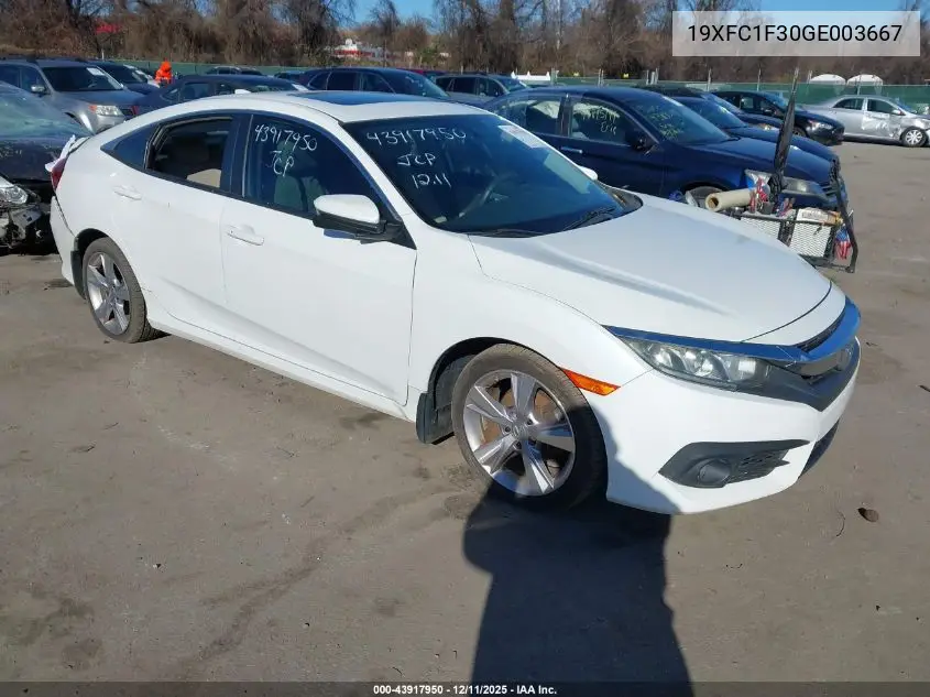 19XFC1F30GE003667 2016 Honda Civic Ex-T