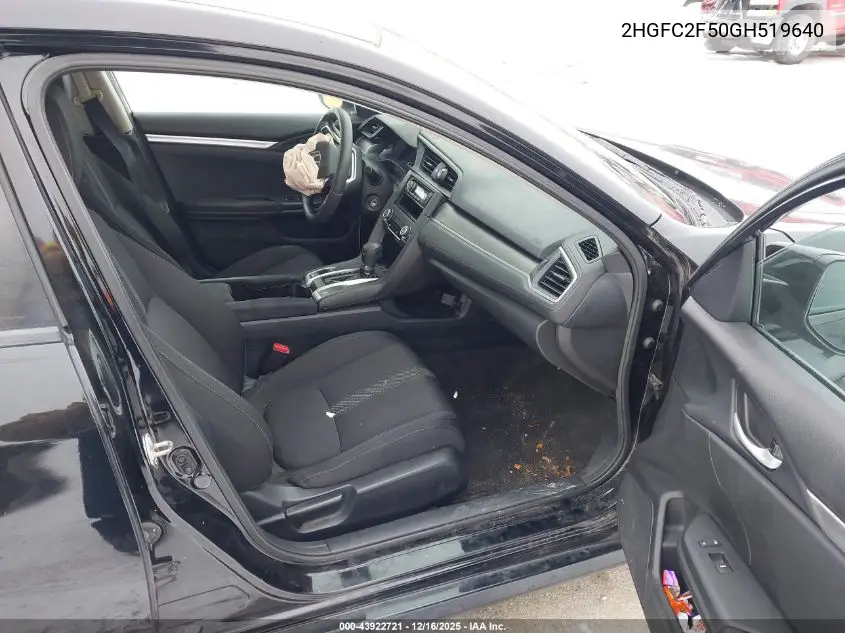 2HGFC2F50GH519640 2016 Honda Civic Lx
