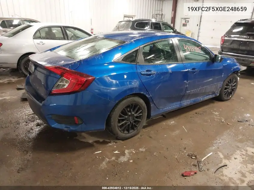 19XFC2F5XGE248659 2016 Honda Civic Lx