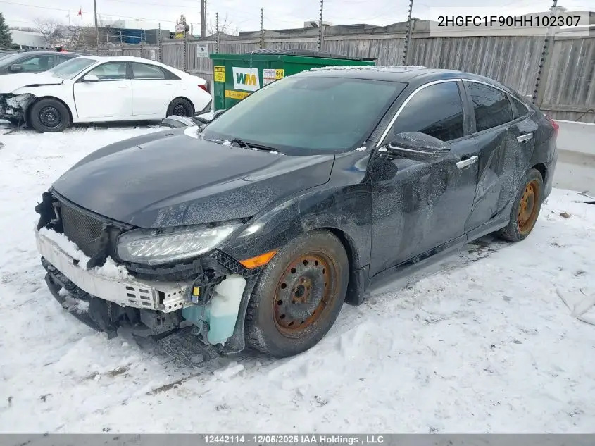2HGFC1F90HH102307 2017 Honda Civic Touring