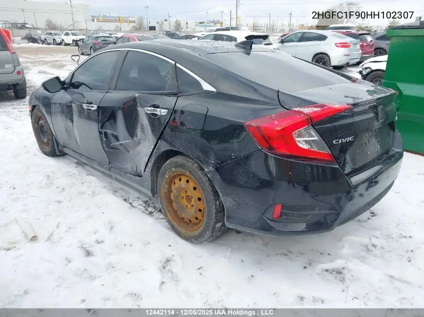 2HGFC1F90HH102307 2017 Honda Civic Touring