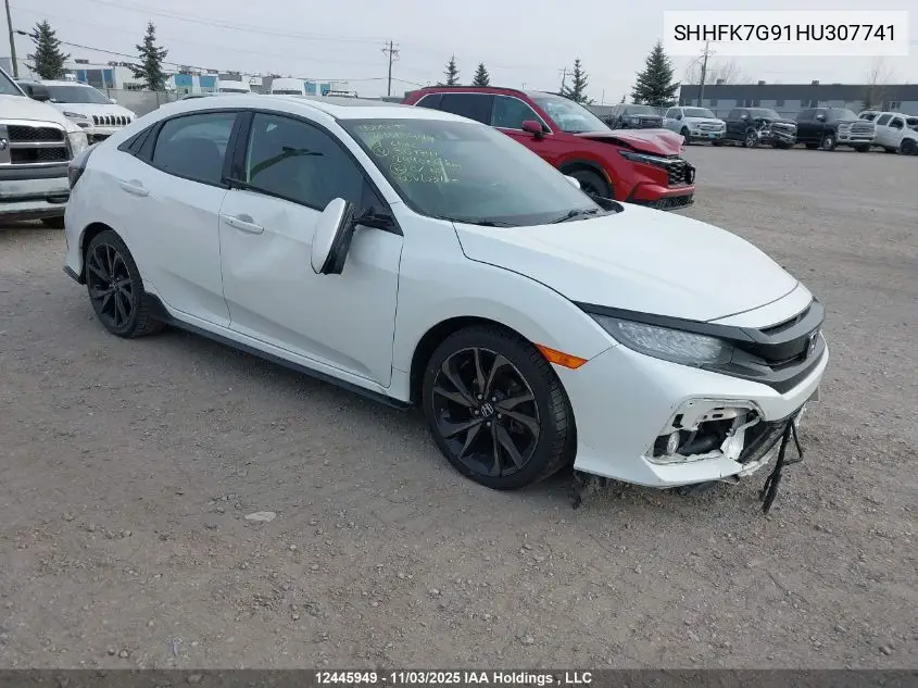 SHHFK7G91HU307741 2017 Honda Civic Sport Touring
