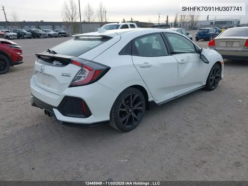 SHHFK7G91HU307741 2017 Honda Civic Sport Touring