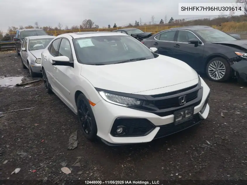 SHHFK7H96HU309614 2017 Honda Civic Sport Touring